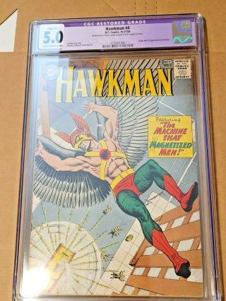 Hawkman 4 Cgc 5.  0 Vg/fn (dc 10/1964) 1st Appearance & Origin Of Zatanna