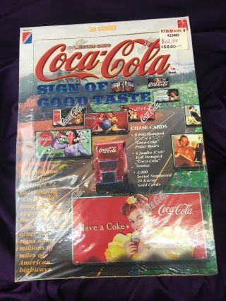 Nos 1996 Coca Cola Collector Cards 36 Packs Chase Cards Factory Box