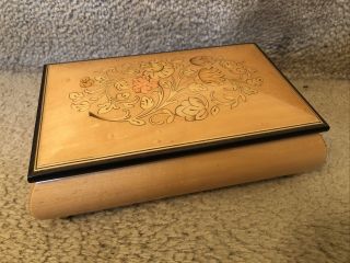 Vintage Swiss Romance Musical Movement By Reuge Made In Italy Jewelry Music Box