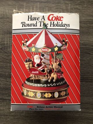 1994 Enesco Coca - Cola Musical “have A Coke ‘round The Holidays” - “jingle Bells”