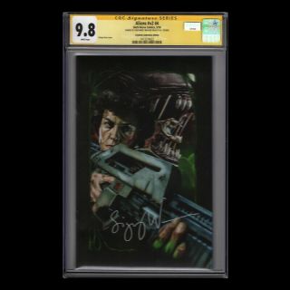 Aliens Cgc Ss 9.  8 Signed By Sigourney Weaver