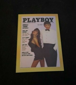 1995 Playboy Chromium Card - March 1990 Cover Donald Trump
