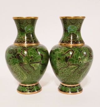 Green Chinese Cloisonne 