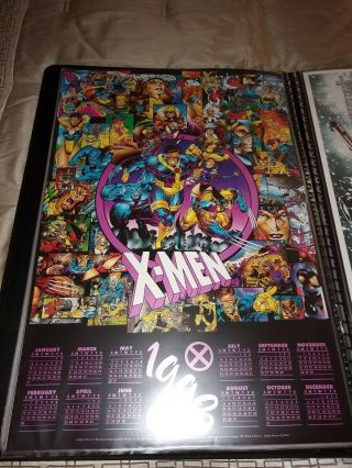 Marvel X - Men X Force Vintage Comic Calendar Posters 24x36 Jim Lee Rob Liefield