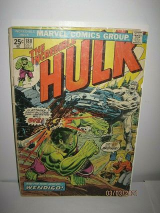 The Incredible Hulk 180 1st Cameo Wolverine Marvel Comics Value Stamp Nr