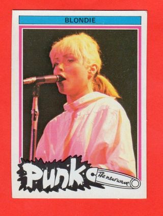 1977 Blondie/debbie Harry Punk The Wave Monty Gum Cards Rare