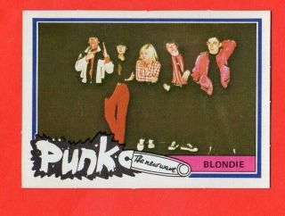 1977 Blondie/debbie Harry Punk The Wave Monty Gum Cards Rare B