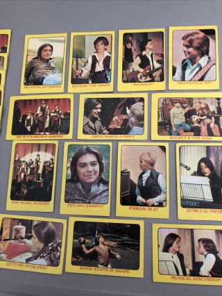 Partridge Family Cards 1971 A&bc Gum Rare David Cassidy Susan Dey Shirley Jones.