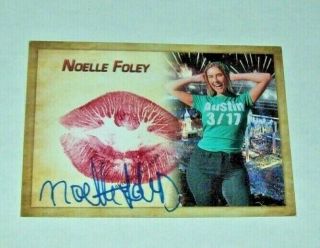 2019 Collectors Expo Wwe Diva Noelle Foley Autographed Kiss Card