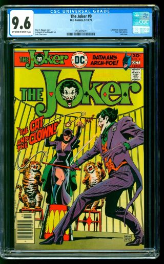 The Joker 9 Cgc 9.  6 Nm,  Catwoman App Last Issue Ernie Chan Cover Dc 1976
