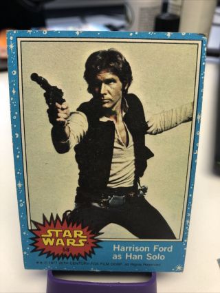 1977 Topps Star Wars Harrison Ford As Han Solo 58