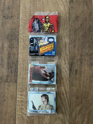 1980 Topps Star Wars The Empire Strikes Back 51 Movie Photo Cards Rack