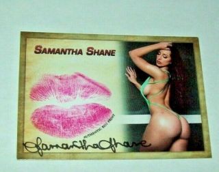 2019 Collectors Expo Model Samantha Shane Autographed Kiss Card