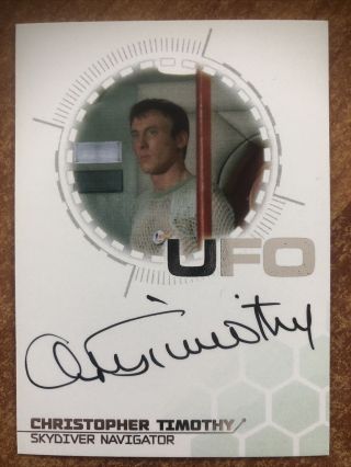 Ufo Series 3 Silver Foil Autograph Card Christopher Timothy Skydiver Ct2