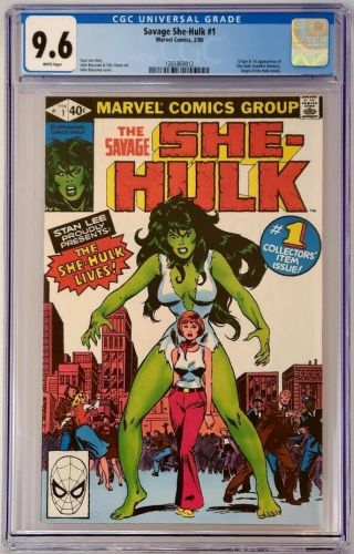 Savage She - Hulk 1 Marvel 1980 Cgc 9.  6 1st Appearance And Origin Of She - Hulk Key