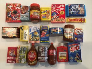 2020 Wacky Packages " Minis 3d " Set Of 21 Figures Hissey 