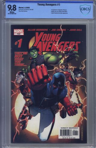 Young Avengers 1 (2005) Cbcs 9.  8 Dell,  Cheung,  1st Asgardian (wiccan),  Hulkling