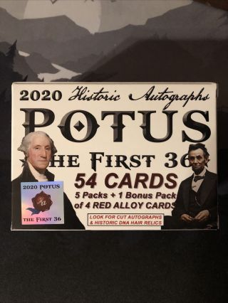 Historic Autographs Potus The First 36 Cards 54,  Alloys