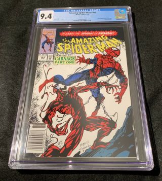 Spiderman 361 Newsstand CGC 9.  4 Near 1st Full Carnage Venom 2 Movie 3