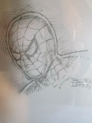 Cgc 9.  8 Ss Avengers 1 Art Sketch & Signed Bob Larkin Spider - Man