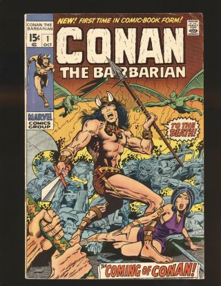 Conan The Barbarian 1 - 1st King Kull Cameo Vg,  Cond.