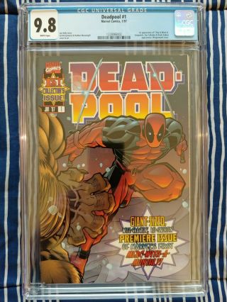 Deadpool 1 (marvel 1997) Cgc 9.  8,  First T - Ray And Blind Al