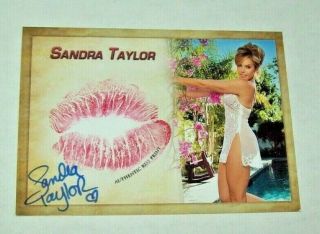 2021 Collectors Expo Bw Model Sandra Taylor Autographed Kiss Card
