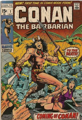 Conan The Barbarian 1 (1970) - 1st App.  Of Conan (in Comics) - - Bronze Age Key