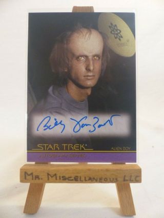 The Complete Star Trek Movies Autograph Card A5 Billy Van Zandt Alien Boy