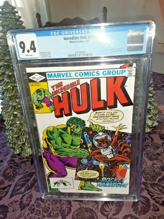 Incredible Hulk 271 Cgc 9.  4 White Pages 1st Rocket Raccoon In A Comic Book
