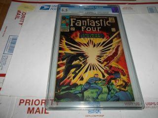 Fantasic Four 53 Cgc 6.  5 2nd Black Panther (old Style Cgc Case)