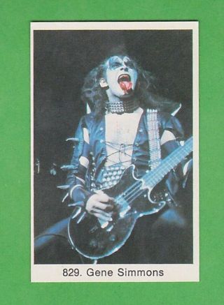 1974 - 81 Swedish Samlarsaker 829 Gene Simmons - Kiss