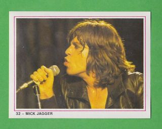 1987 Swedish Williams Pop Stars 32 Mick Jagger - Rolling Stones Rare