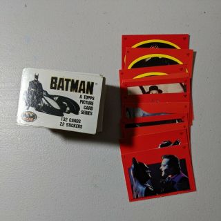 Batman The Movie Series 1 1989 Topps Base Card Set 132 Complete,  Sticker 11 Dc