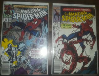 Spider - Man 361 & 359 Newsstand 1st Appearance,  & 1st Cameo Carnage.