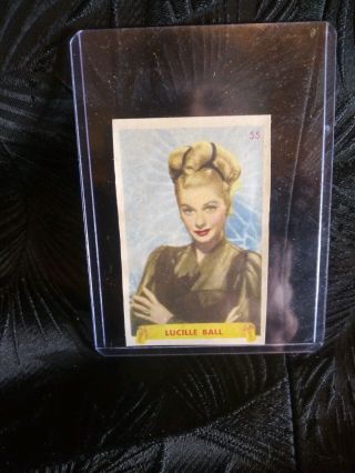 Rare Lucille Ball Card Spain 1946