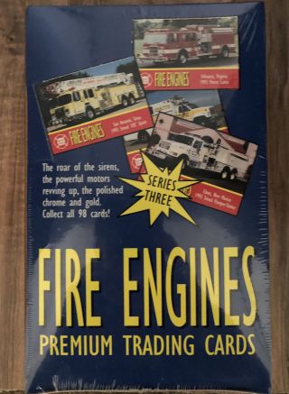 1994 Bon Air Fire Engines Series 3 Premium Trading Cards Factory