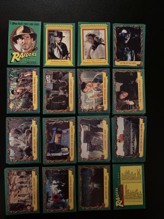 137.  1981 Topps,  Indiana Jones Raiders Of The Lost Ark,  Complete Set