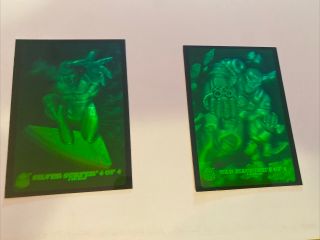 1994 Fleer Marvel Universe War Machine Hologram Cards 3 And 4 Of 4.
