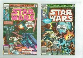 Marvel Star Wars 1977 1 2 3 4 5 6 A Hope Complete G / VG G18 3