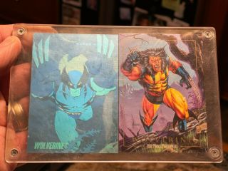 1992 Marvel Universe Wolverine Hologram H - 3 Psa 8 & 94 Sky Box Card