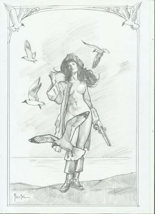 Pirate Fantasy Ep07 By Joe Pimentel - Art Pinup Drawing
