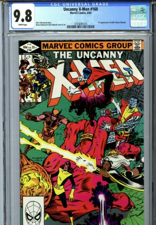 Uncanny X - Men 160 (1982) Marvel Cgc 9.  8 White 1st Adult Illyana (magik)