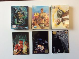 Topps 1995 Star Wars Galaxy Series 3 Deluxe Set Of 90 W/ 12 L - Series Chase Cards