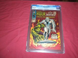 Tales To Astonish 93 Marvel 1967 Silver Age Cgc 5.  5 Comic Hulk Silver Surfer