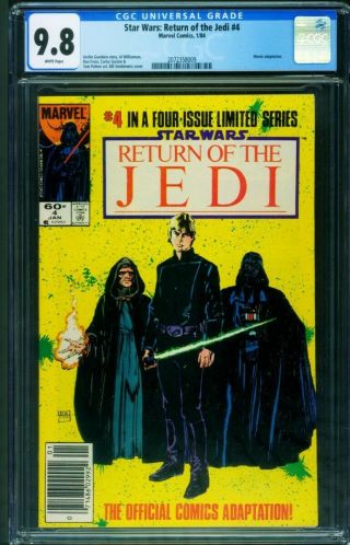 Star Wars The Return Of The Jedi 4 Cgc 9.  8 1984 Newsstand - 2072358009