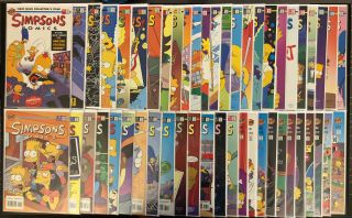 Simpsons Comics ’s 1 - 50 The First Fifty Issues Bongo Comics Group Gd/fn