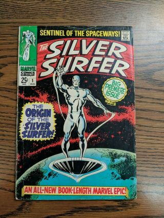 1968 Marvel Silver Surfer 1 Authentic Comic Book Inv0009