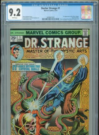 1974 Marvel Doctor Strange 1 1st Appearance Silver Dagger Cgc 9.  2 White Box1