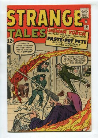 1963 Marvel Strange Tales 104 1st Appearance Paste - Pot Pete Gorgeous